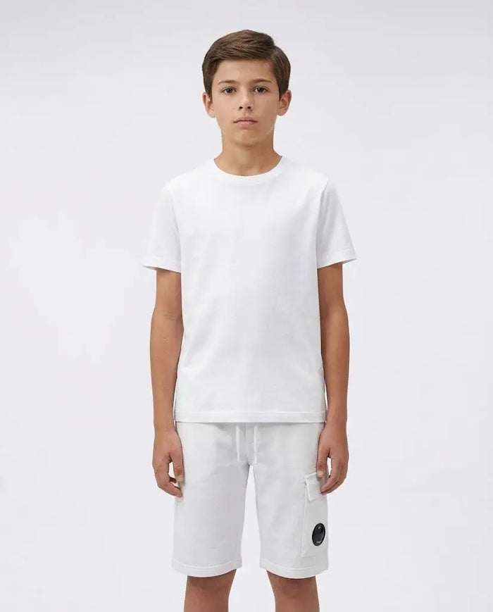 Pantaloncini CP Company | Modello Cargo | Bianco | Outlet CP Company