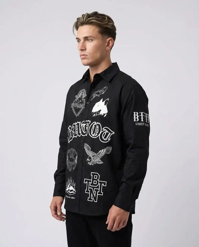 Camicia But Not Uomo | Patch Logo | Nero But Not