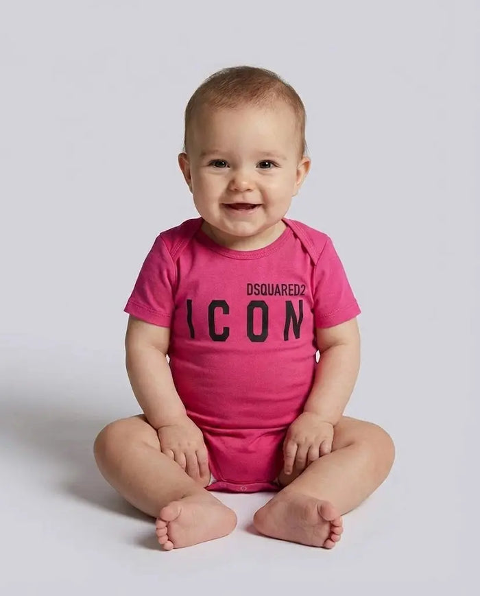Body Dsquared2 Bambino | Logo Icon | Fucsia Dsquared2 Neonato