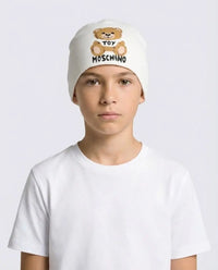 Cappello Moschino Kids | Unisex | Logo Orsetto Toy | Bianco Moschino Kids