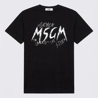 T Shirt Msgm | Modello Unisex | Logo Graffiti | Nero | Outlet MSGM