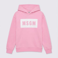 Felpa Msgm | Cappuccio Unisex | Logo | Rosa | Outlet MSGM