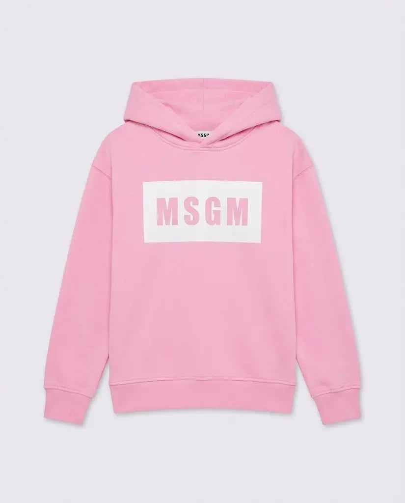 Felpa Msgm | Cappuccio Unisex | Logo | Rosa | Outlet MSGM