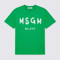 T Shirt Msgm | Modello Unisex | Logo | Verde MSGM
