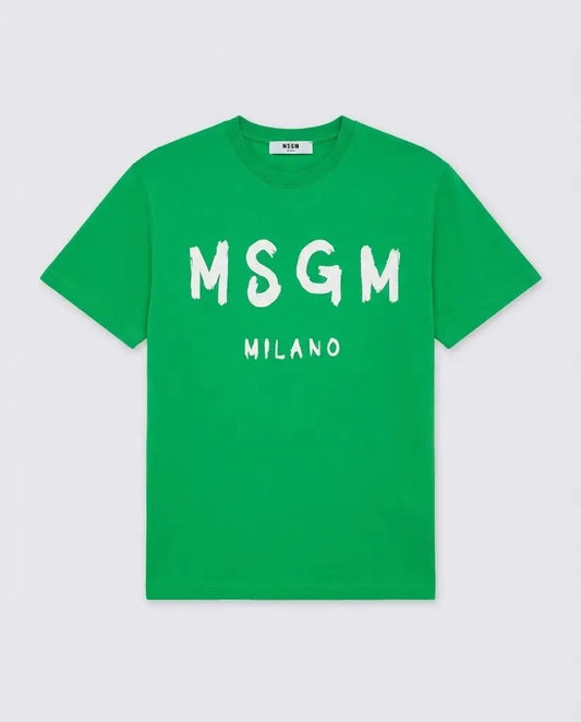 T Shirt Msgm | Modello Unisex | Logo | Verde MSGM