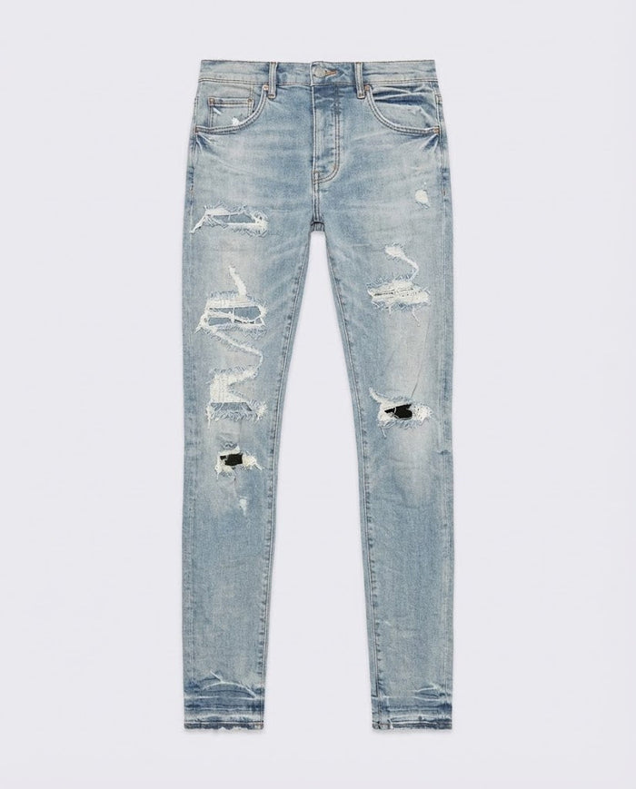 Jeans Purple Brand Uomo | Effetto Rovinato | Strappi Purple