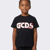 T-SHIRT GCDS LOGO RICAMO NERO GCDS