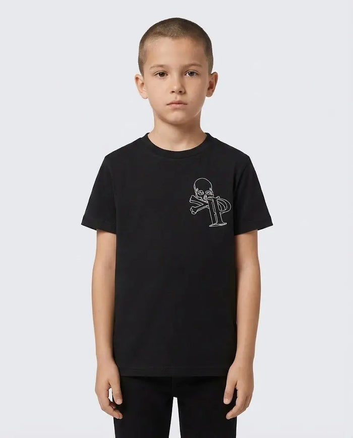 T Shirt Philipp Plein | Logo Teschio | Nero Philipp Plein