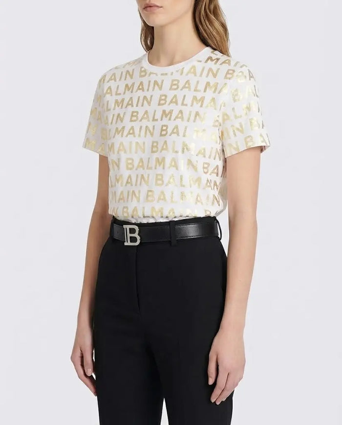 Cintura Balmain Donna | Logo Argento | In Pelle Balmain