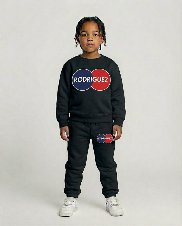 Tuta Bambino DIego Rodriguez Nera con Logo Diego Rodriguez