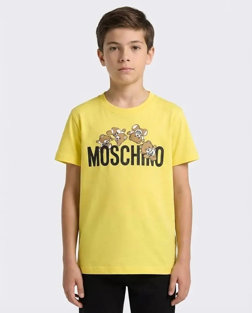T Shirt Moschino Kids | Unisex | Logo Orsetti Toy | Giallo Moschino Kids