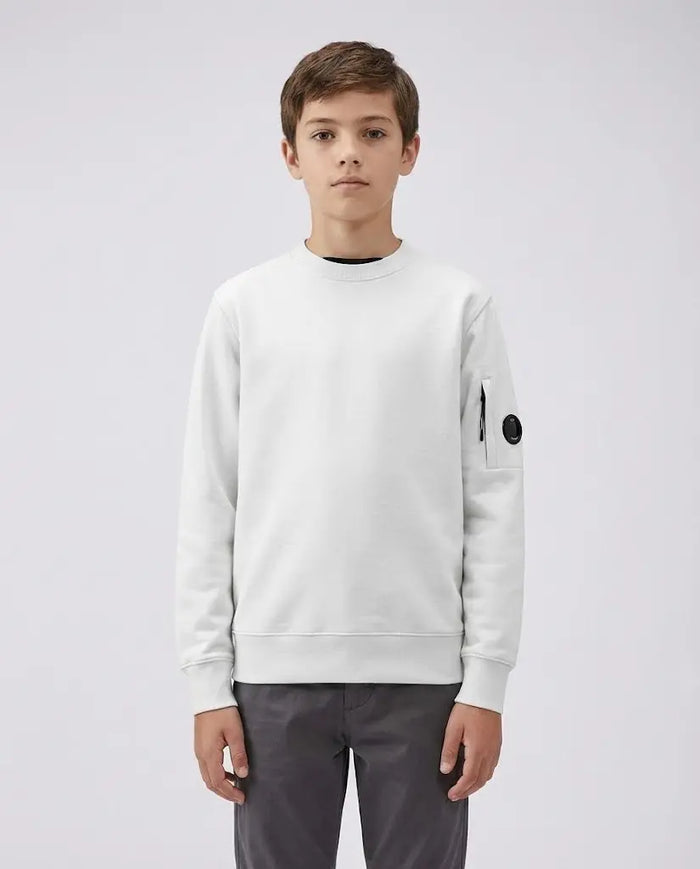 Felpa CP Company | Girocollo | Bianco | Outlet CP Company