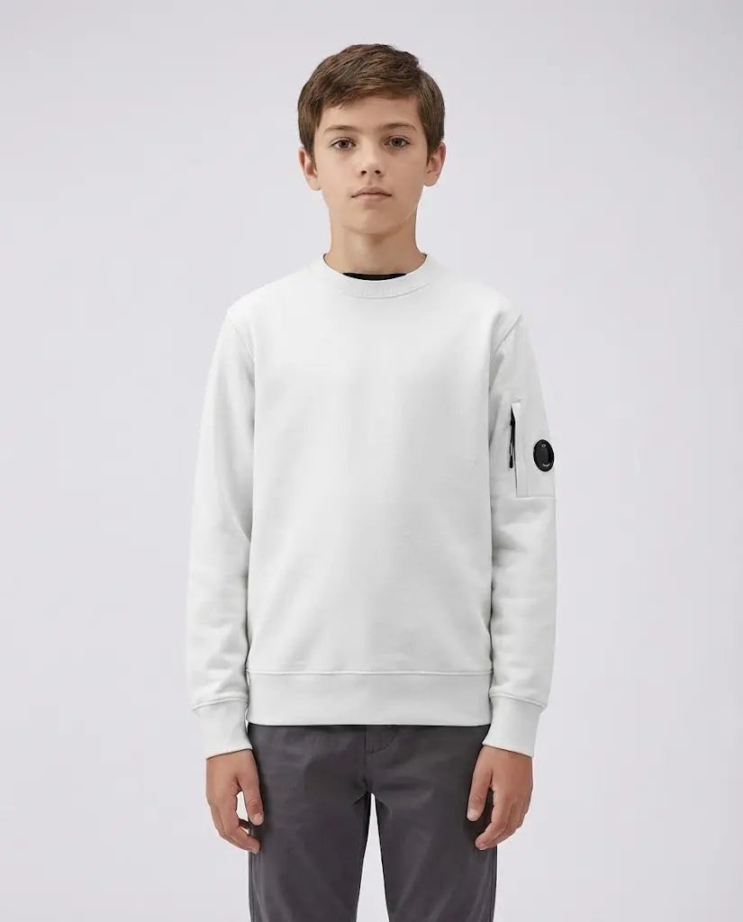 Felpa CP Company | Girocollo | Bianco | Outlet CP Company