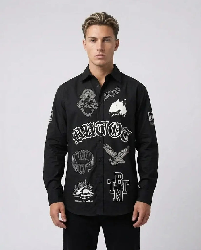 Camicia But Not Uomo | Patch Logo | Nero But Not