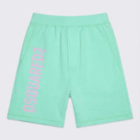 Pantaloncini Dsquared2 | Modello Bermuda con Logo | Eco | Celeste Dsquared2