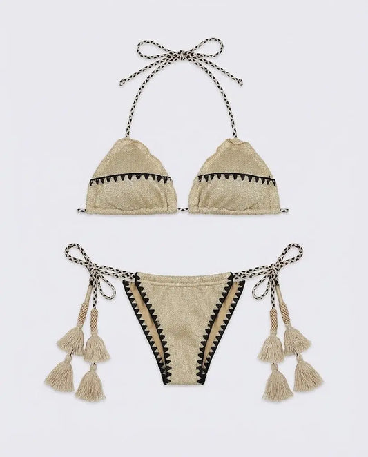 Bikini Effek | Costumi Donna | Oro | Costume da Bagno F**K | Outlet Effek