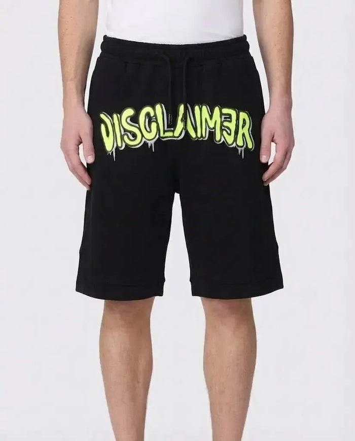 Pantaloncini Disclaimer Uomo | Logo | Nero Disclaimer