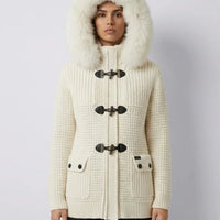 Bark Bianco con Pelliccia | Giubbotto Unisex | Uomo Donna Bark