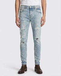 Jeans Purple Brand Uomo | Modello Skinny | Strappi e Rotture Purple