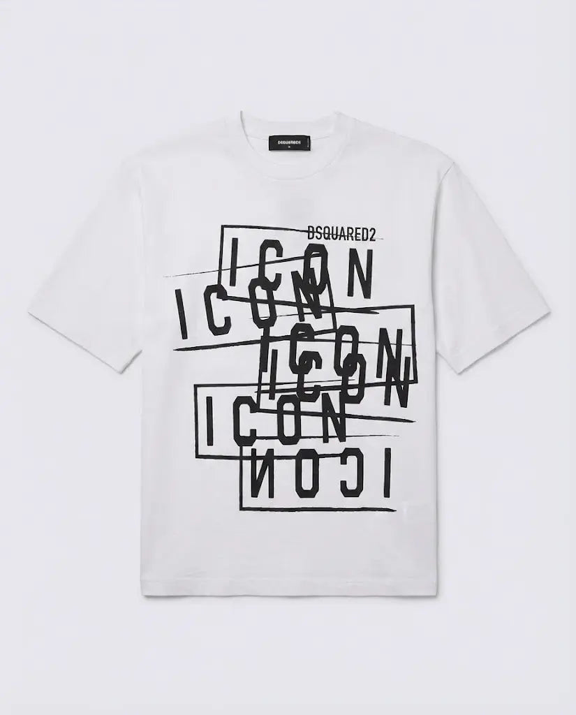 T Shirt Dsquared2 | Logo Icon | Bianco Dsquared2