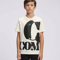 T Shirt CP Company | Oversize Logo | Bianco | Outlet CP Company