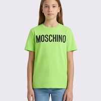T Shirt Moschino Kids | Unisex | Logo Classico | Verde Lime Moschino Kids
