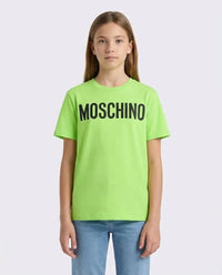 T Shirt Moschino Kids | Unisex | Logo Classico | Verde Lime Moschino Kids
