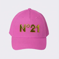Cappello N21 | Fucsia Logo Oro | Accessori N21