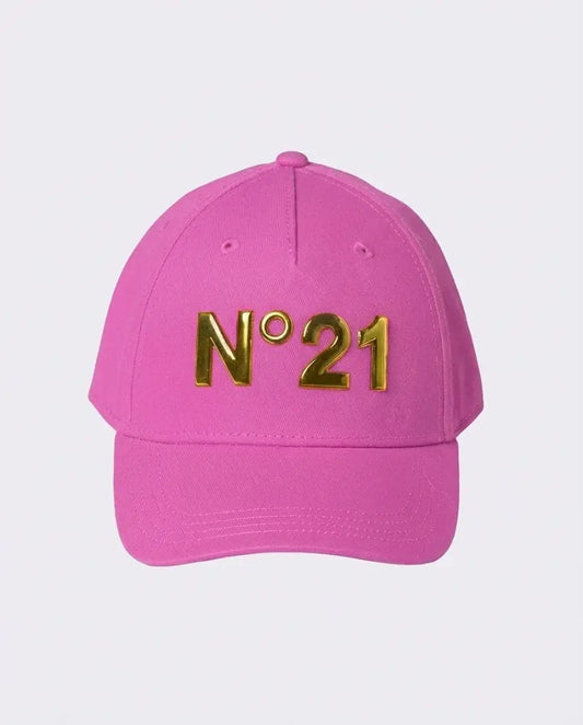 Cappello N21 | Fucsia Logo Oro | Accessori N21