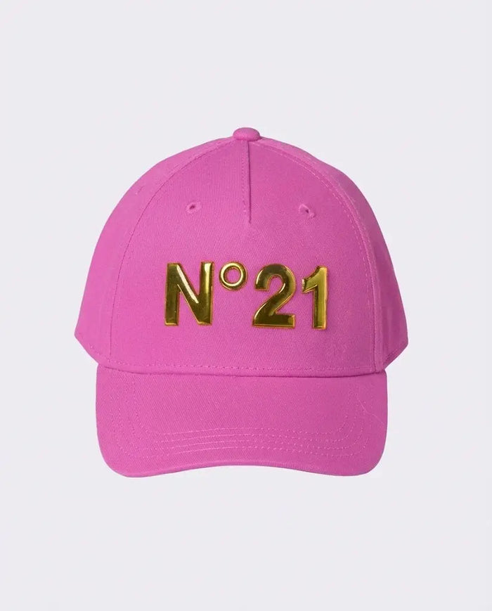 Cappello N21 | Fucsia Logo Oro | Accessori N21
