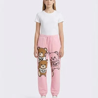 Pantaloni Moschino Kids | Unisex | Logo Orsetti Toy | Rosa Moschino Kids