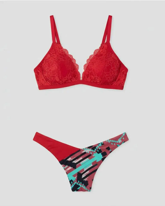 Bikini Effek | Costumi Donna | Rosso | Costume da Bagno F**K | Outlet Effek