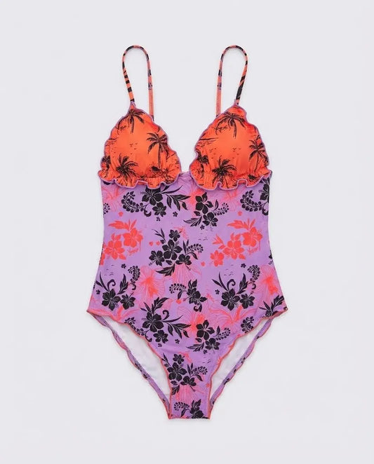 Costume Effek Donna | Modello Intero | Motivo Palme | Costumi F**K | Outlet Effek