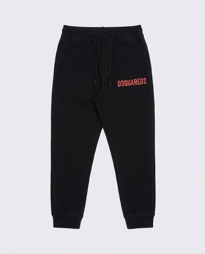 Pantaloni Dsquared2 | Logo DSQ2 | Nero | Outlet Dsquared2