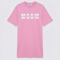 Abito Msgm Donna | Logo Msgm Frontale | Rosa | Outlet MSGM