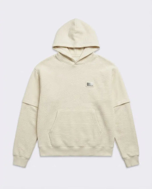 Felpa Diego Rodriguez Oversize con Cappuccio Panna Diego Rodriguez