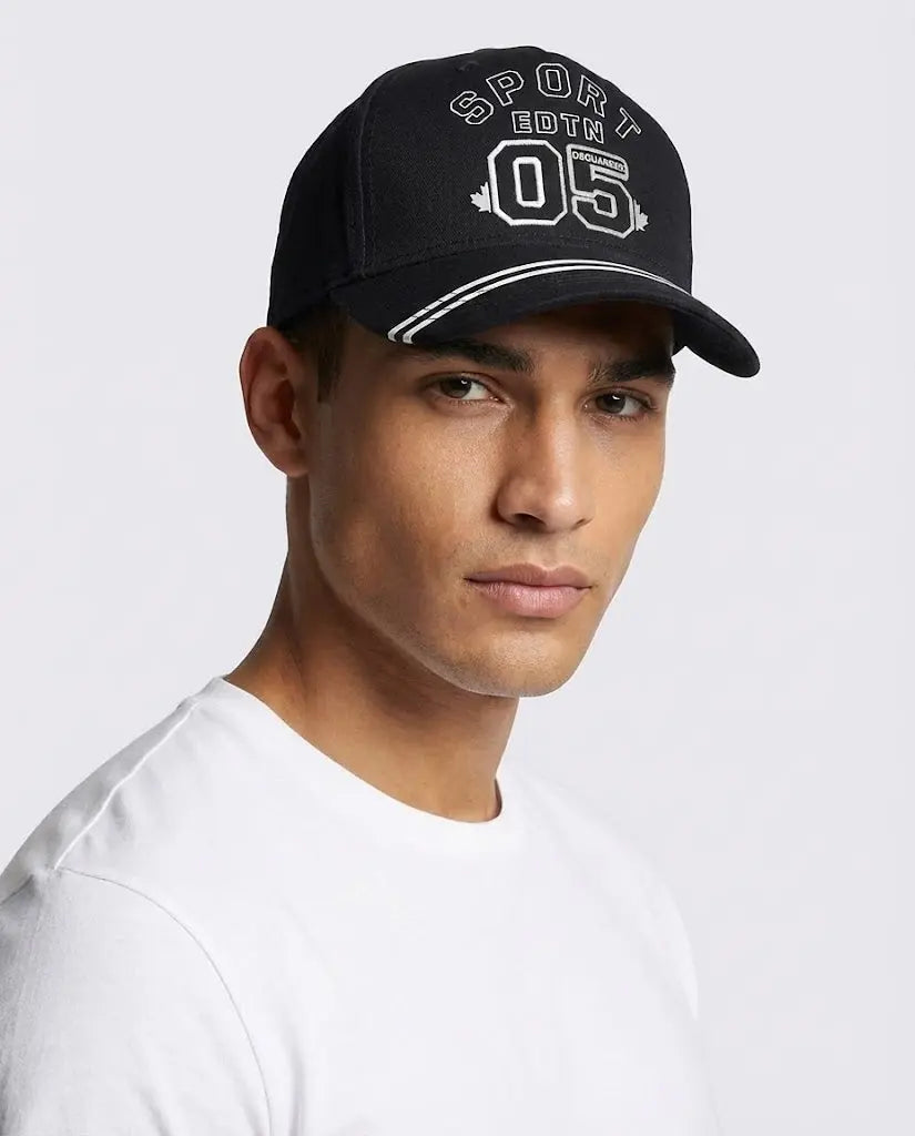 Cappello Dsquared2 | Logo Sport | Nero | Accessori Dsquared2