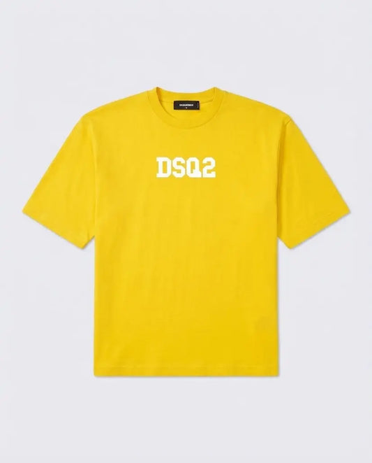 T Shirt Dsquared2 | Mini Logo DSQ2 | Giallo Dsquared2