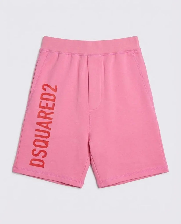 Pantaloncini Dsquared2 | Modello Bermuda con Logo | Eco | Rosa Dsquared2