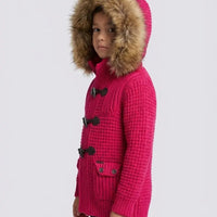 Bark Bambino | Giubbotto Fucsia Chiaro con Pelliccia | Outlet Bark Bambino