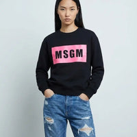 FELPA MSGM LOGO FLUO MSGM