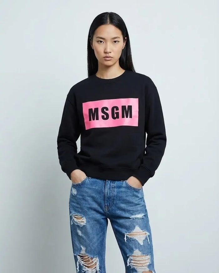 FELPA MSGM LOGO FLUO MSGM