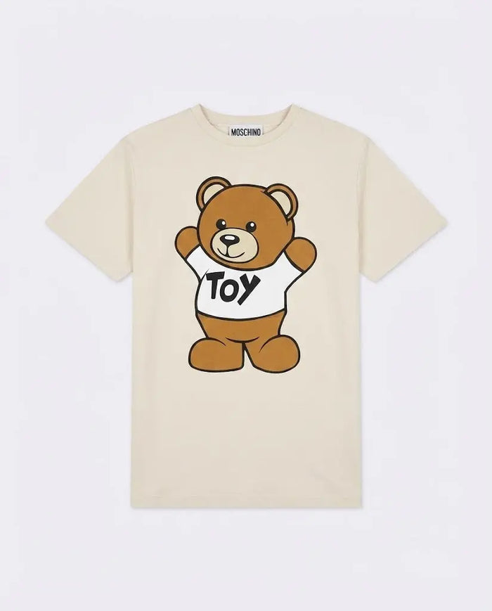 T Shirt Moschino Kids | Unisex | Logo Orsetto Toy | Bianco Moschino Kids