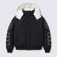 Piumino Msgm Donna | Giubbotto in Nylon | Logo Ricamo | Nero | Outlet MSGM