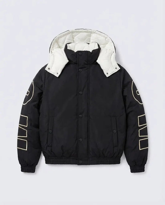 Piumino Msgm Donna | Giubbotto in Nylon | Logo Ricamo | Nero | Outlet MSGM