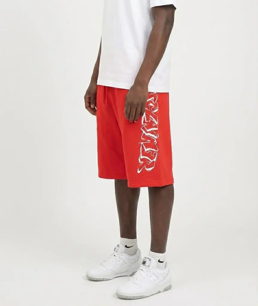 Pantaloncini Disclaimer Uomo | Logo Laterale | Rosso Disclaimer