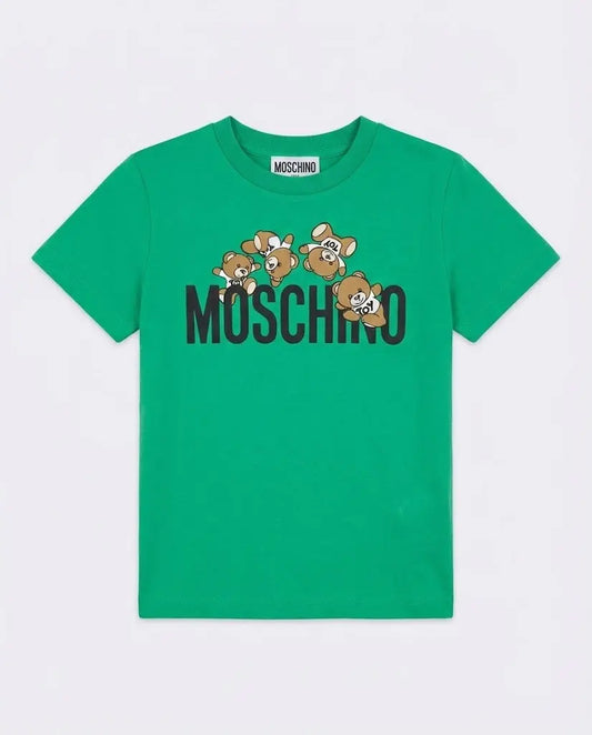 T Shirt Moschino Kids | Unisex | Logo Orsetti Toy | Verde Moschino Kids