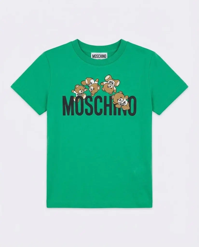 T Shirt Moschino Kids | Unisex | Logo Orsetti Toy | Verde Moschino Kids