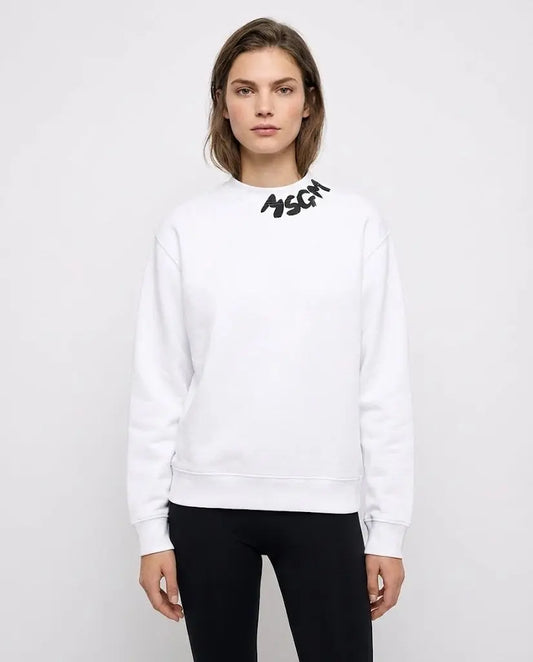 FELPA MSGM LOGO NECK MSGM