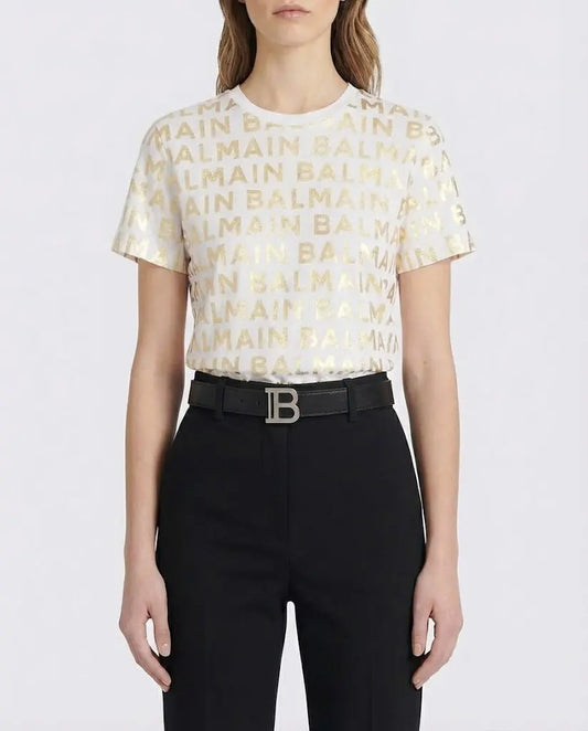 Cintura Balmain Donna | Logo Argento | In Pelle Balmain